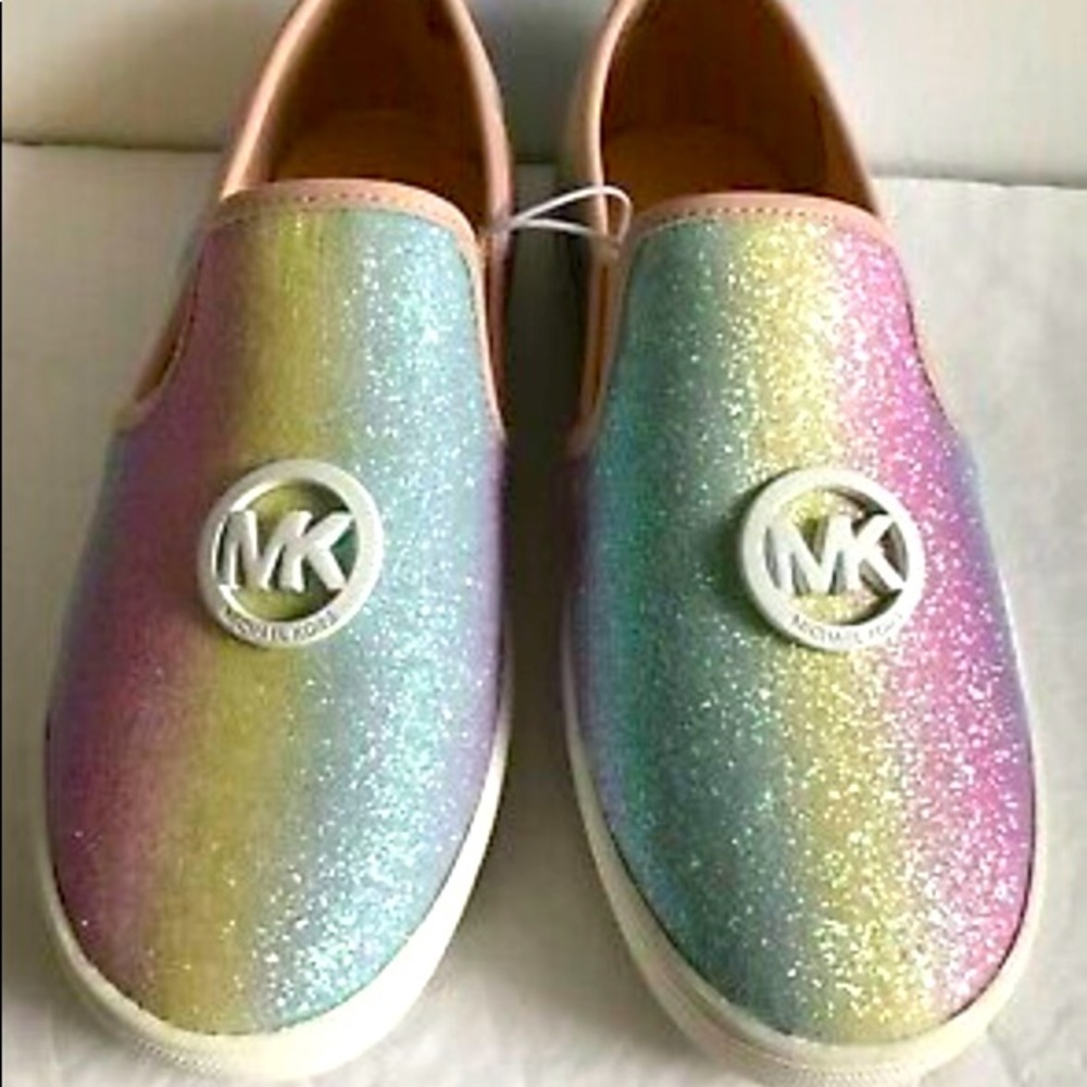 Michael Kors rainbow slip-ons size 5!